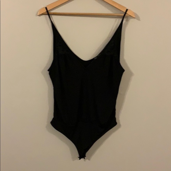 Zara Black Lace Bodysuit - Picture 2 of 7